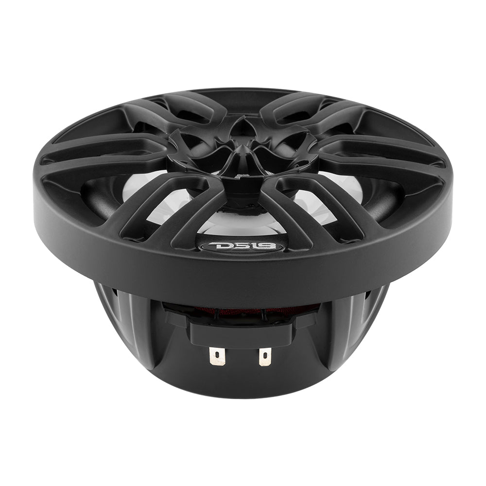 DS18 HYDRO 65 2Way Marine Speakers wRBG LED Lights 300W Matte Black