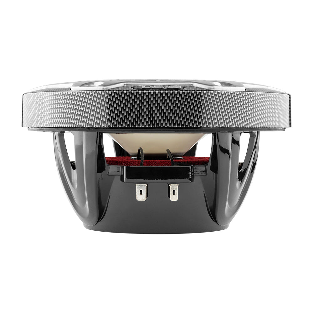 DS18 HYDRO 65 2Way Marine Speakers wRGB LED Lights 300W Black Carbon Fiber