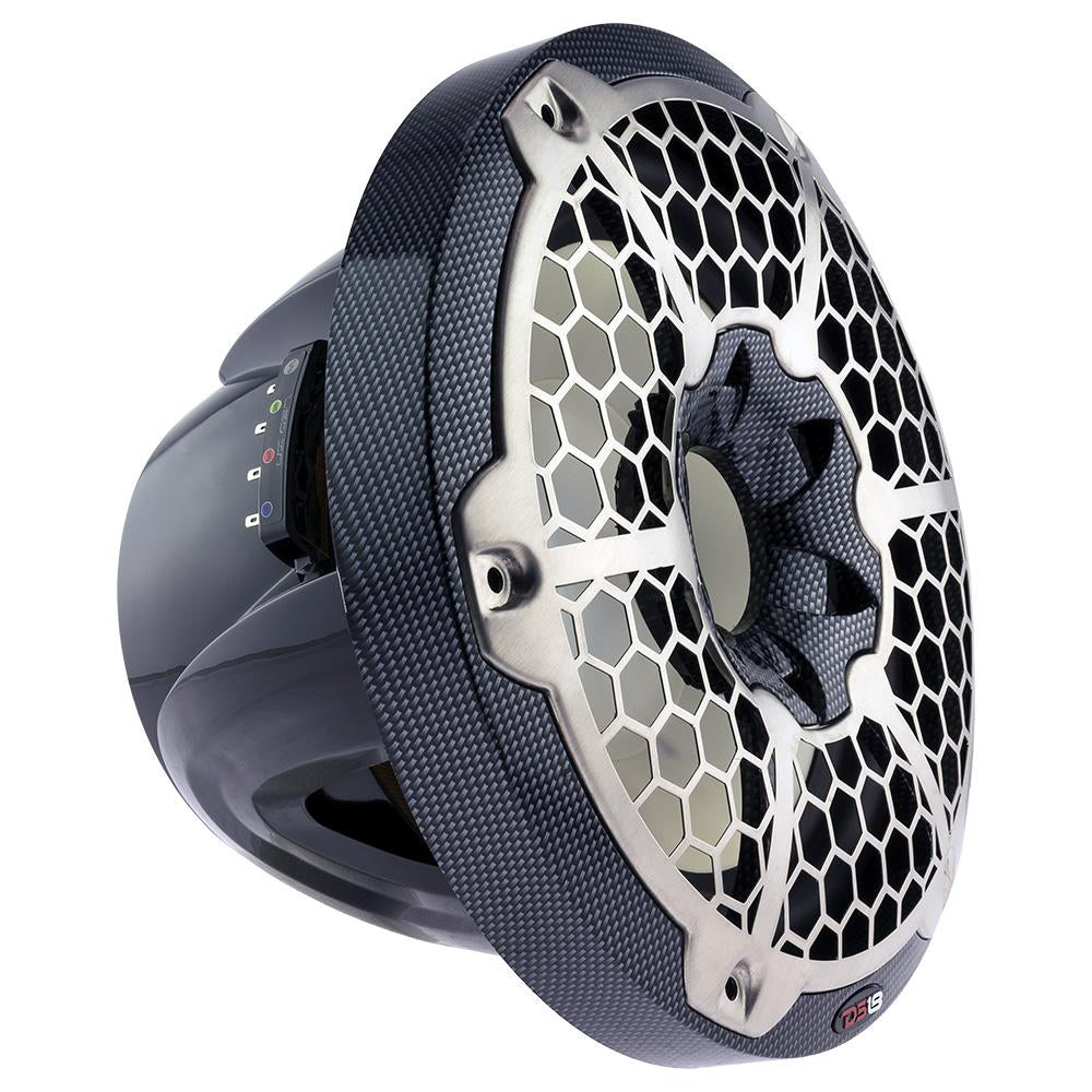 DS18 HYDRO 10 Subwoofer wRGB Lights 600W Carbon Fiber