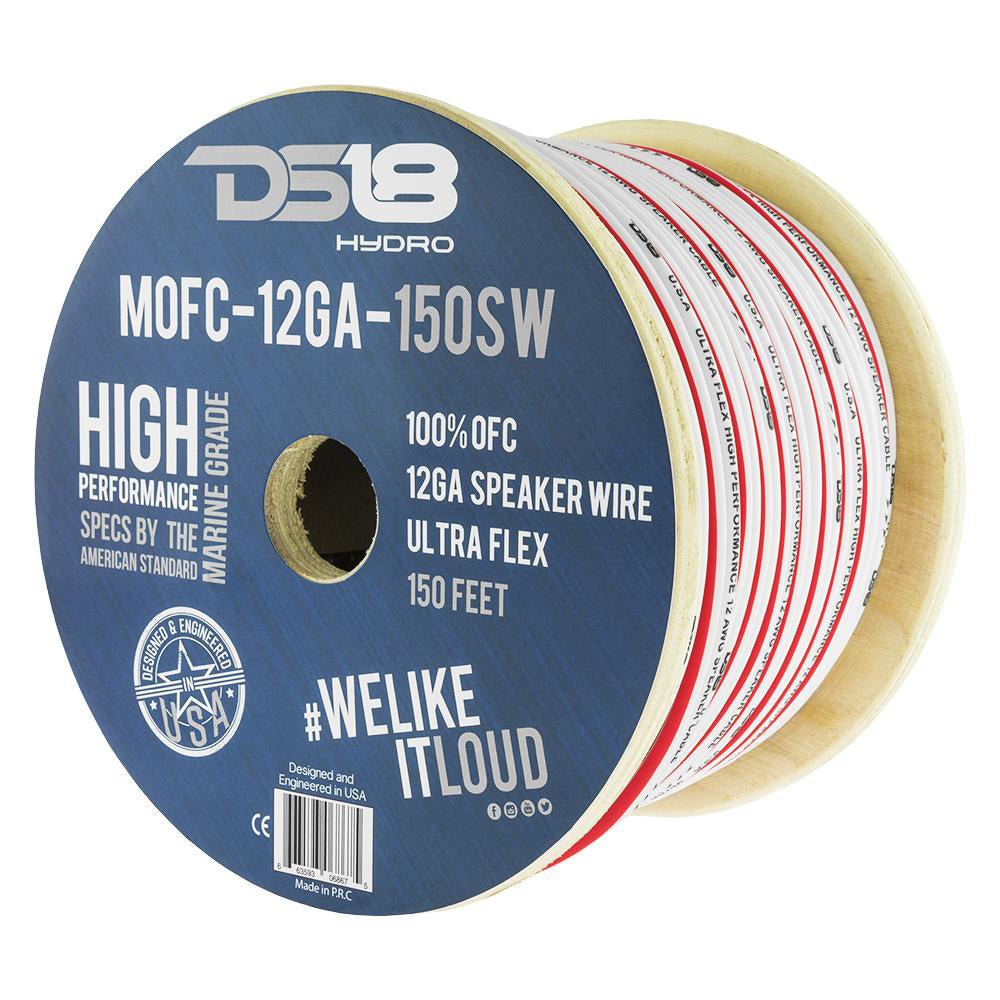 DS18 HYDRO Marine Grade OFC Speaker Wire 12 GA 150 Roll