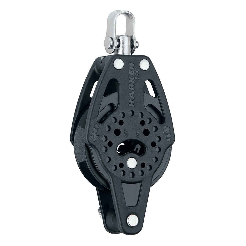 Harken 57mm Carbo Single Ratchet Block wSwivel Becket
