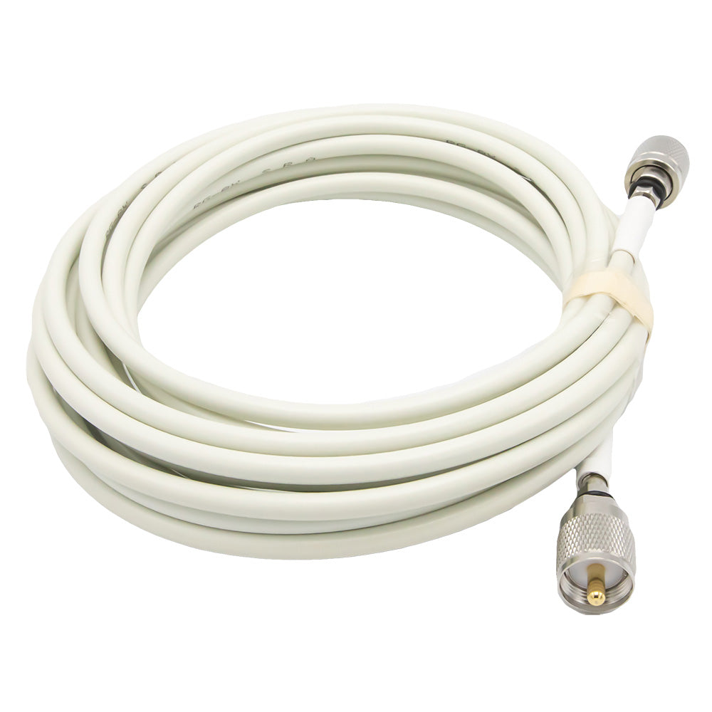 Shakespeare 20 Cable Kit fPhase III VHFAIS Antennas 2 Screw On PL259S RG8X Cable wFME Mini Ends Included