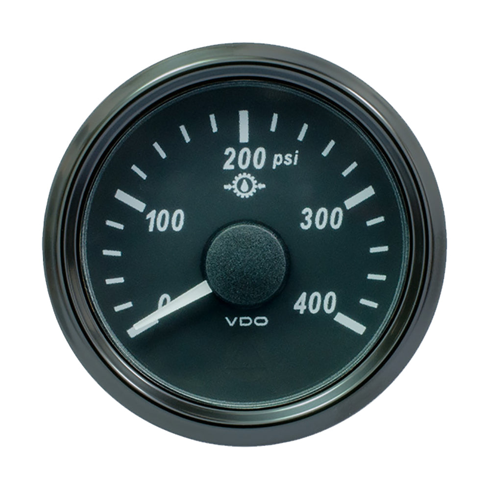VDO SingleViu 52mm 2116 Oil Pressure Gauge 400 PSI 0180 Ohm