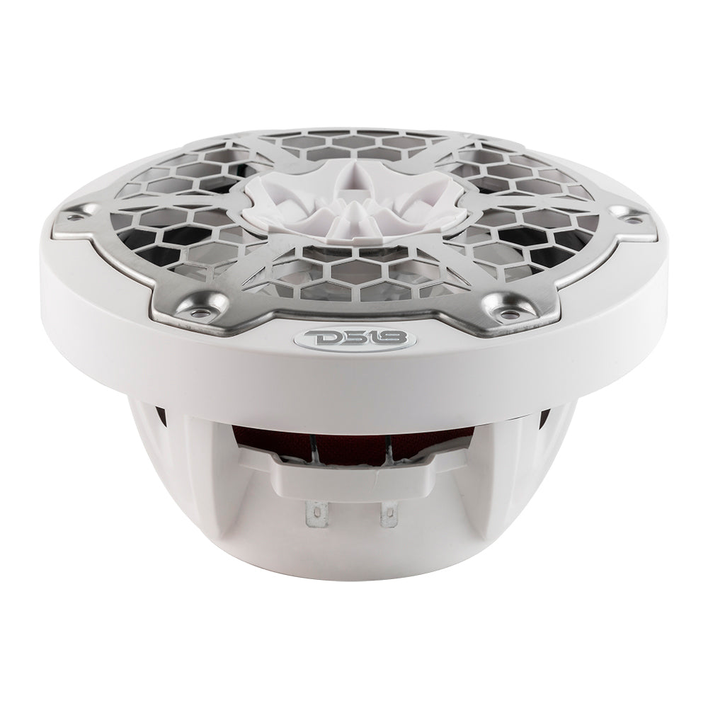 DS18 New Edition HYDRO 65 2Way Marine Speakers wRGB LED Lighting 300W White