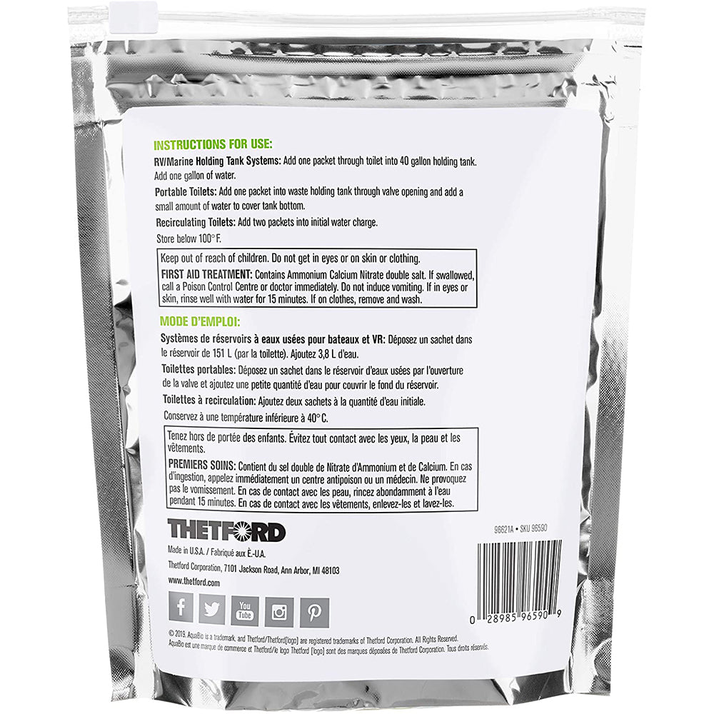 Thetford AquaBio 16 TossIns Concentrate Packets