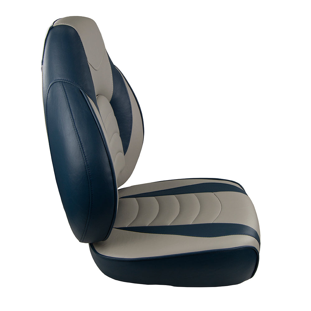 Springfield Fish Pro High Back Folding Seat BlueGrey