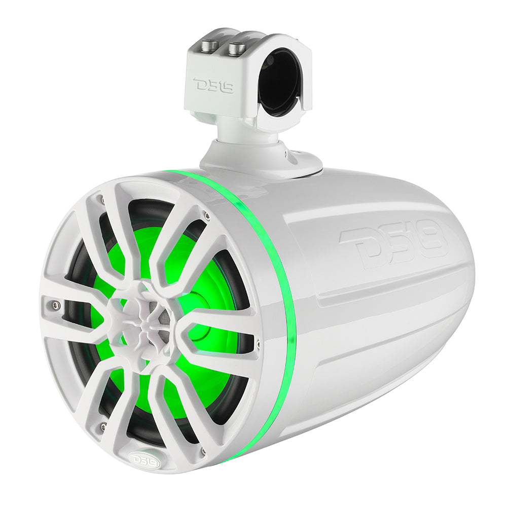DS18 X Series HYDRO 65 Wakeboard Pod Tower Speaker wRGB LED Light 300W White
