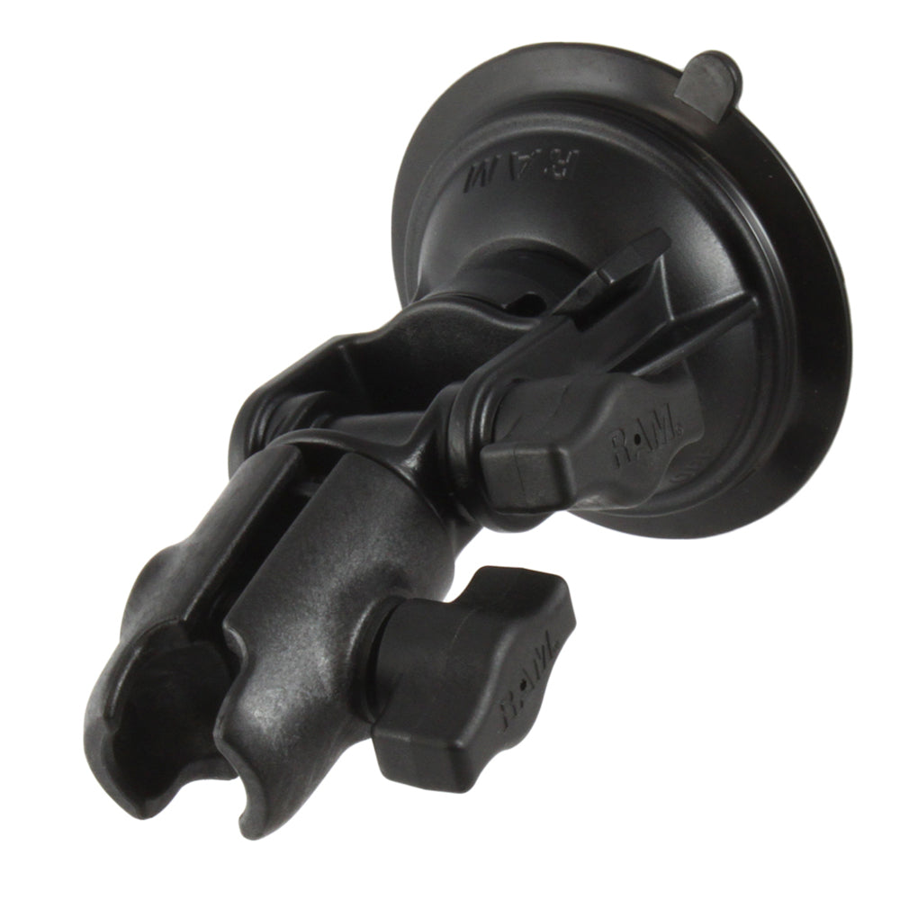 RAM Mount RAM TwistLock Composite Suction Cup Ratchet Mount wSocket Arm