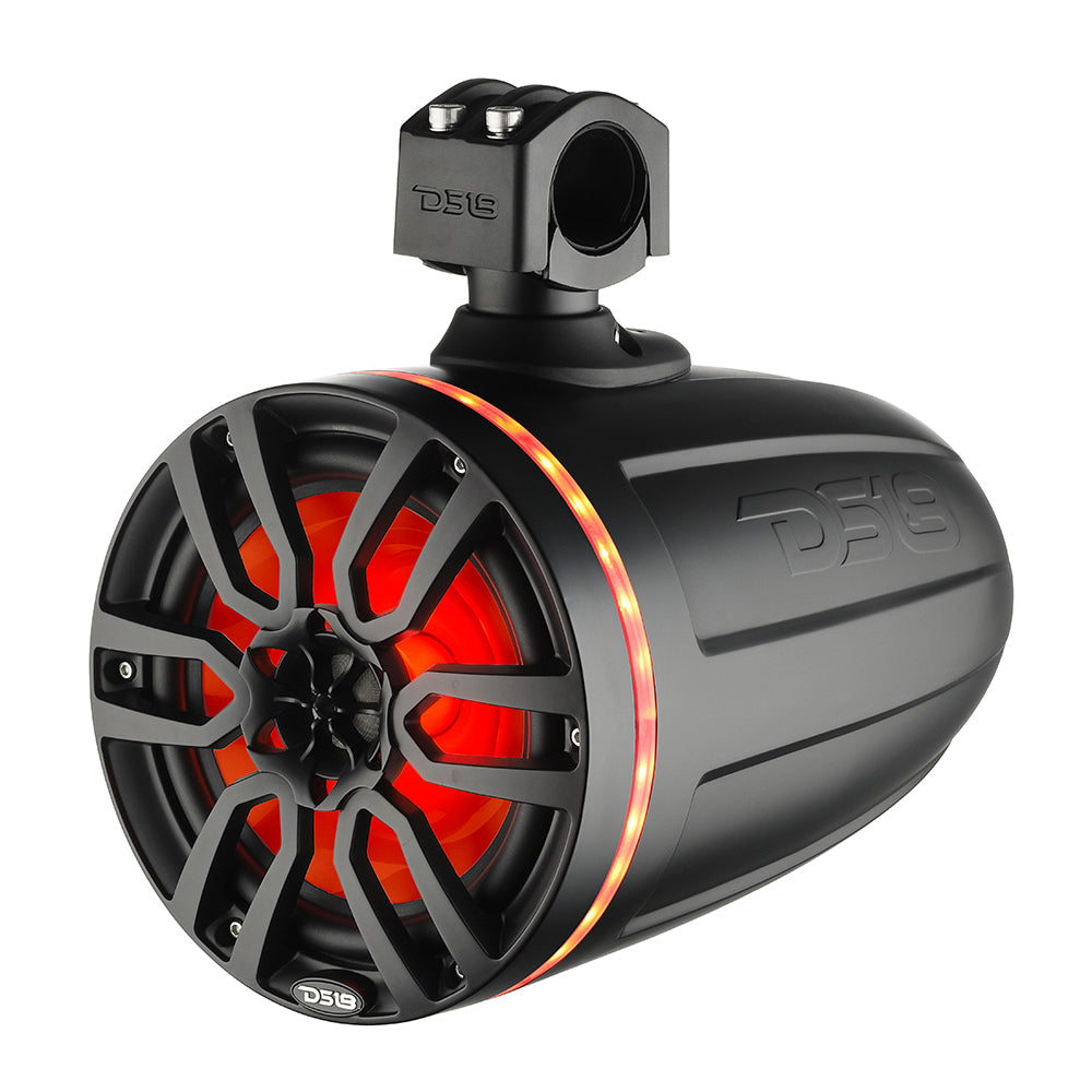 DS18 X Series HYDRO 8 Wakeboard Pod Tower Speaker wRGB LED Light 375W Matte Black