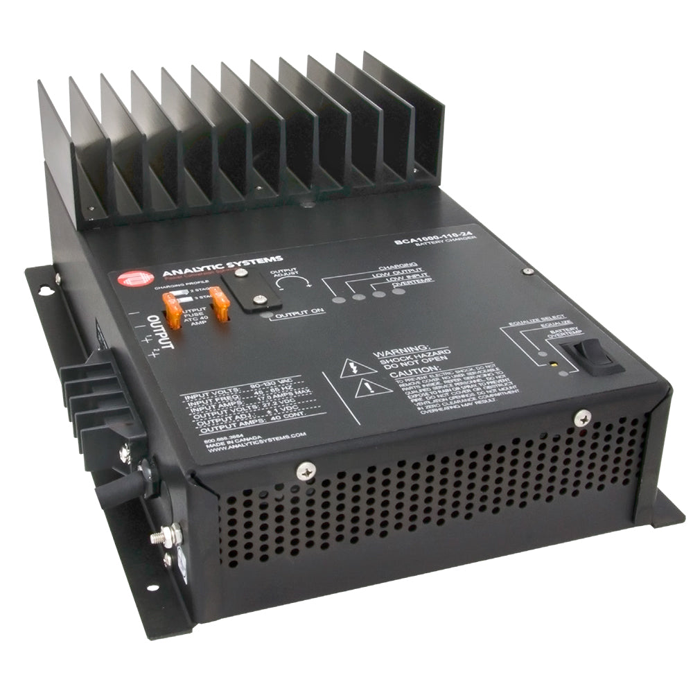Analytic Systems AC Charger 2Bank 30A 32V Out110V In wDigital VoltAmp Meter