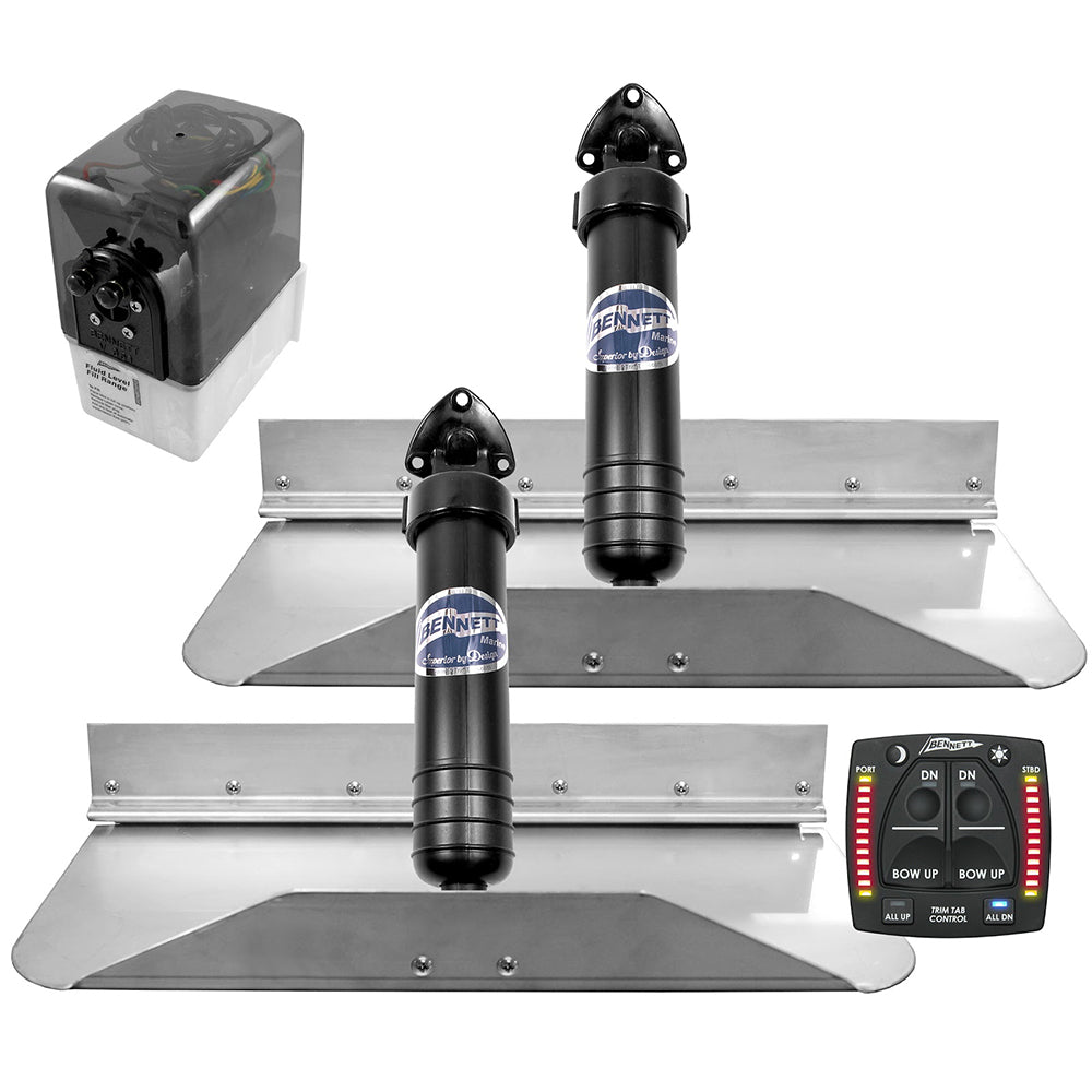 Bennett Marine 18x9 Hydraulic Trim Tab System wOne Box Indication