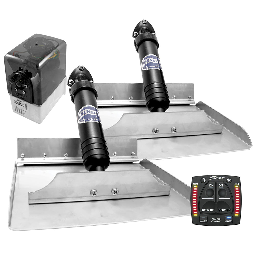 Bennett 12x12 Hydraulic Trim Tab System wOne Box Indication