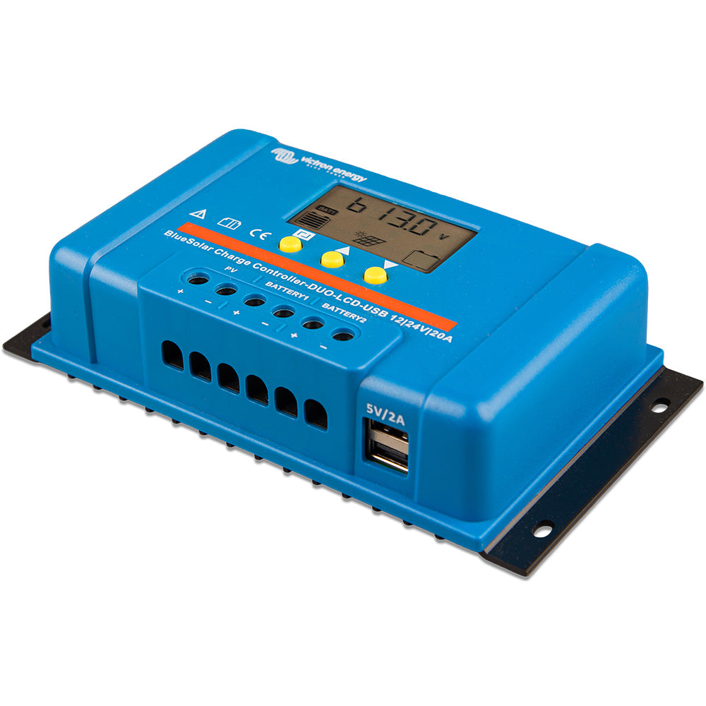 Victron BlueSolar PWM Charge Controller DUO LCD USB Charge Control 1224VDC 20A