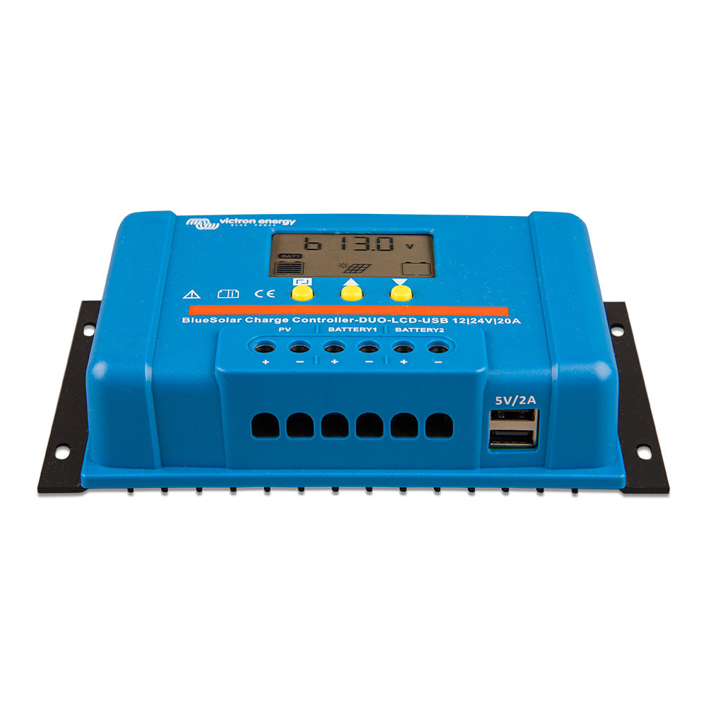 Victron BlueSolar PWM Charge Controller DUO LCD USB Charge Control 1224VDC 20A