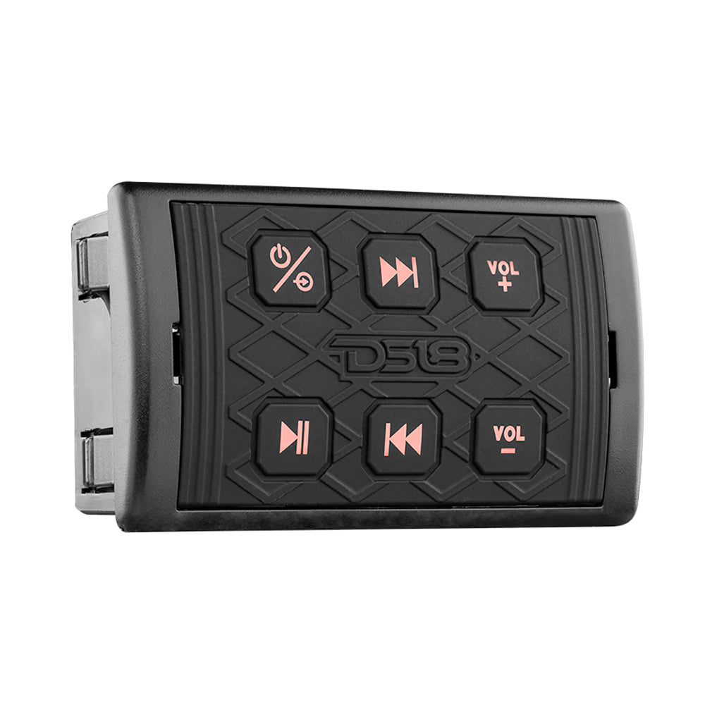 DS18 Marine Waterproof Bluetooth Streaming Audio Receiver Square Controller fAndroid iPhone
