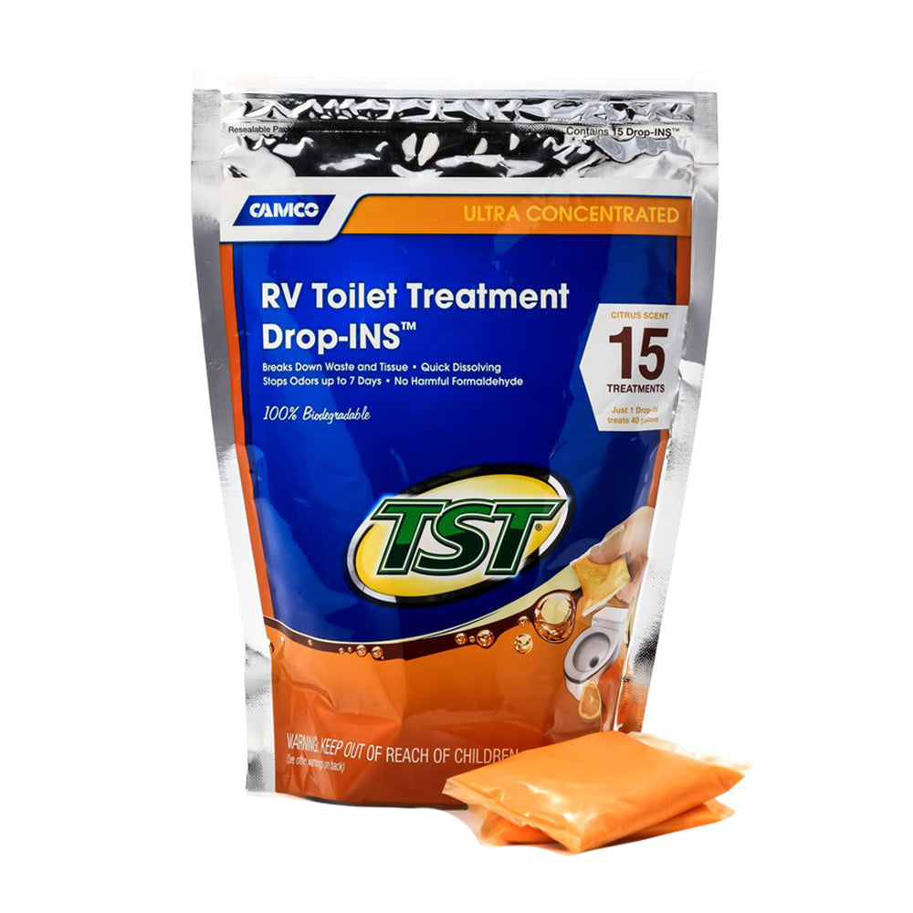 Camco TST Orange RV Toilet Treatment DropIns 15Pack