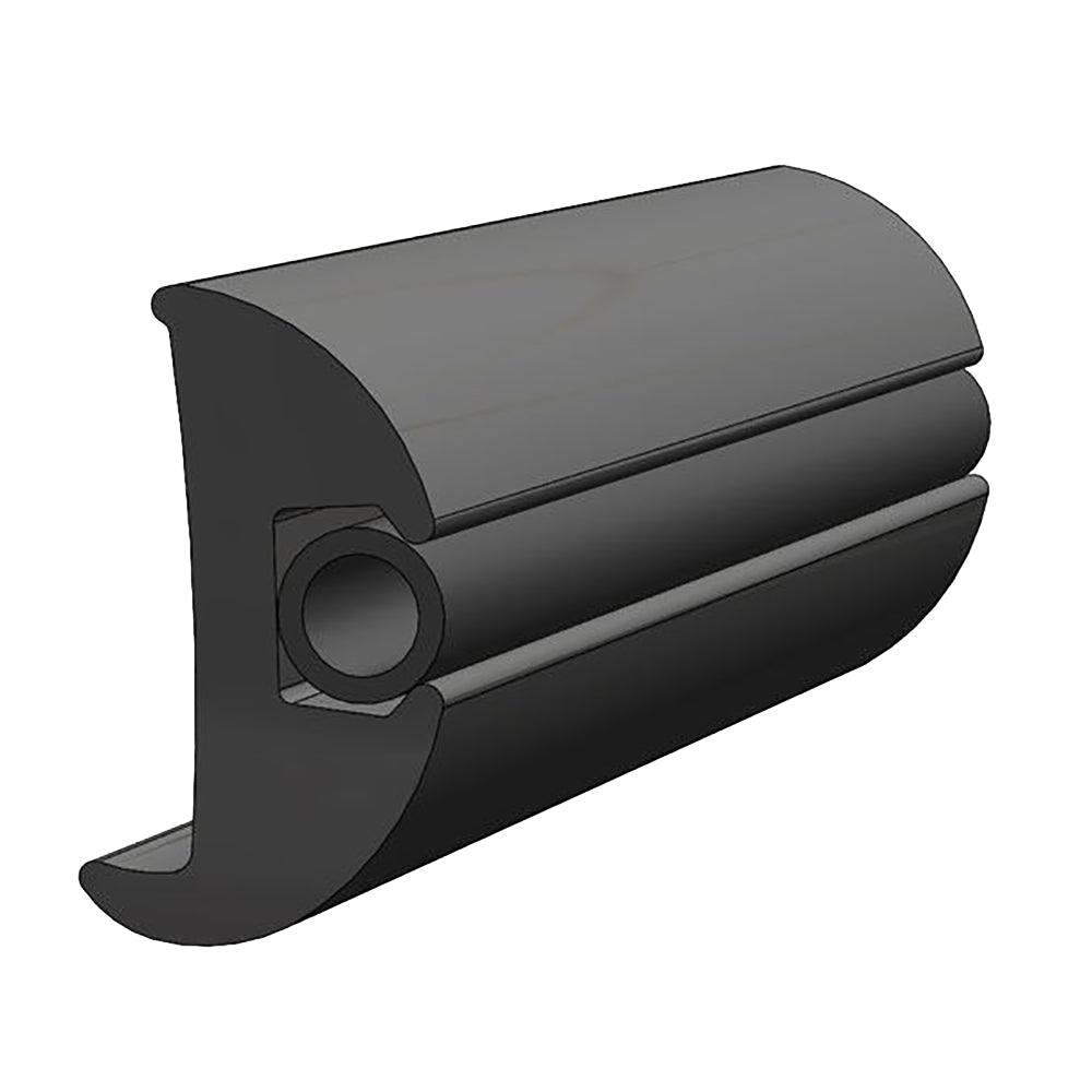 TACO Flexible Vinyl Black Rub Rail 1116 x 178 50L