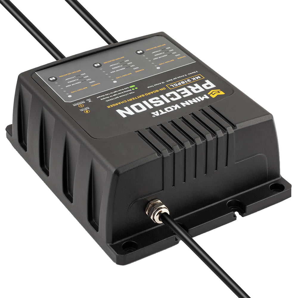 Minn Kota OnBoard Precision Charger MK318 PCL 3 Bank x 6 AMP LI Optimized Charger
