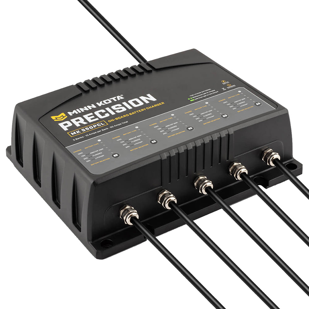 Minn Kota OnBoard Precision Charger MK550 PCL 5 Bank x 10 AMP LI Optimized Charger