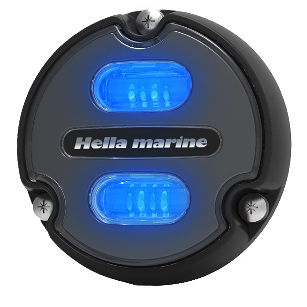 Hella Marine Apelo A1 Blue White Underwater Light 1800 Lumens Black Housing Charcoal Lens