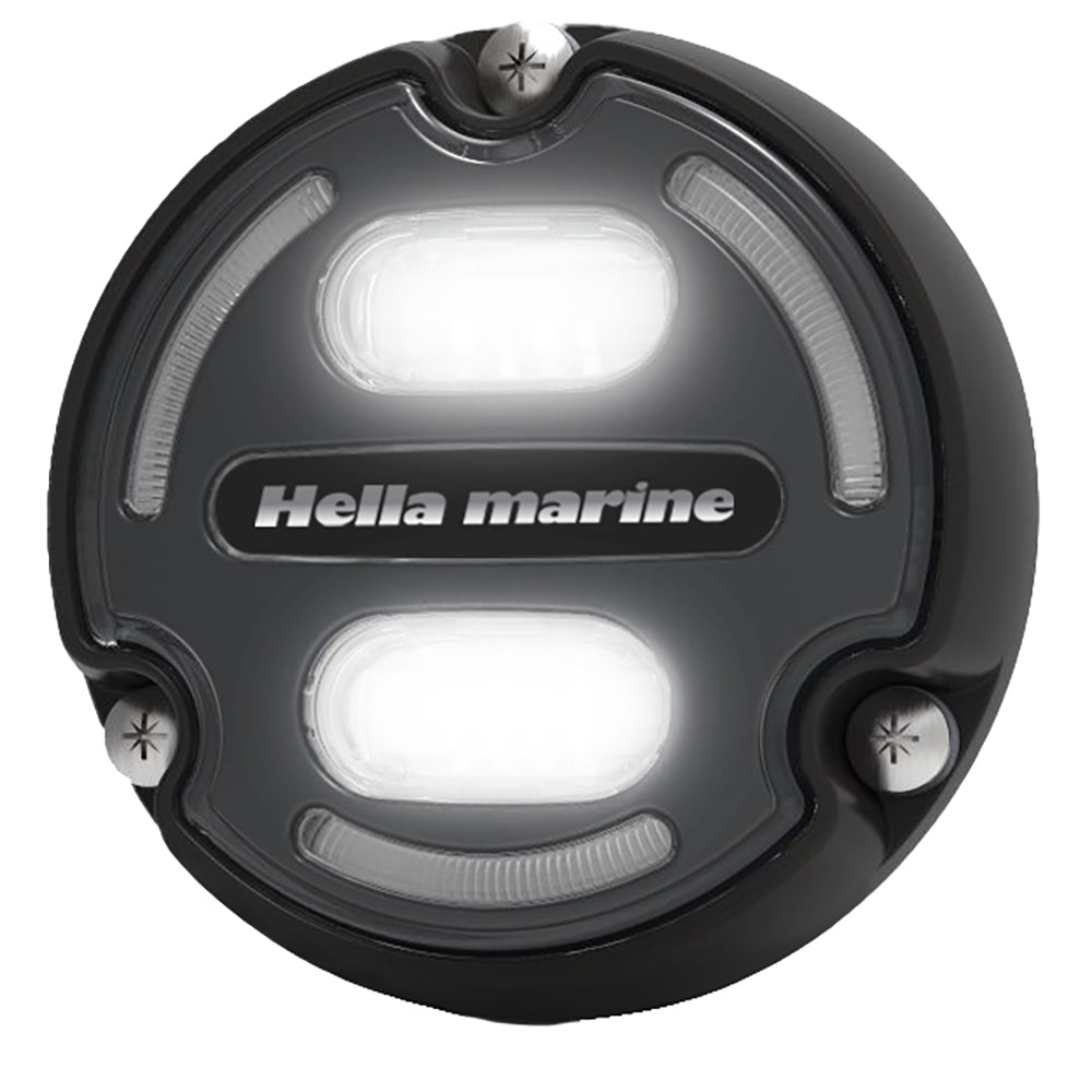 Hella Marine Apelo A2 Blue White Underwater Light 3000 Lumens Black Housing Charcoal Lens wEdge Light