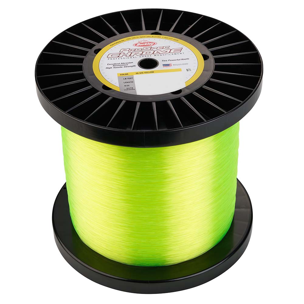 Berkley ProSpec Chrome HiVis Yellow Monofilament 40 lb 5000 yds PSC5B40HVY