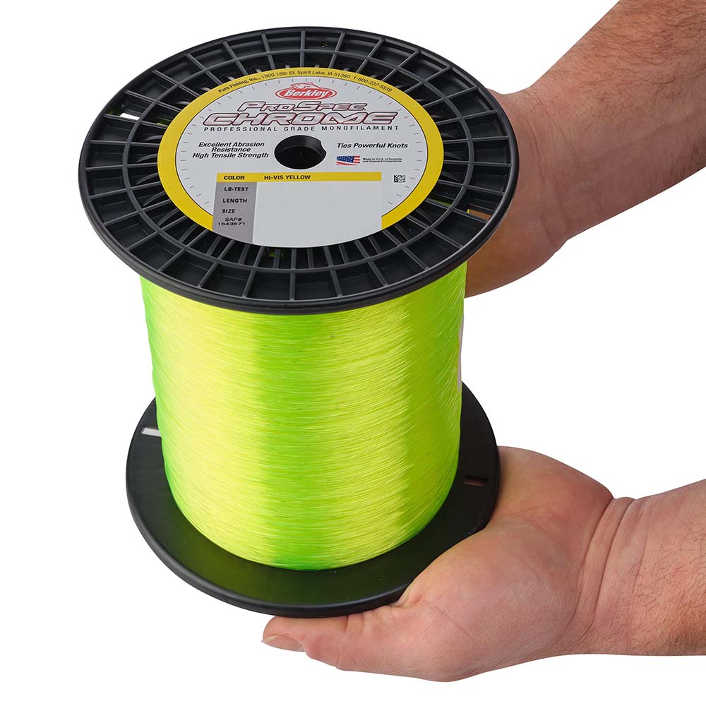 Berkley ProSpec Chrome HiVis Yellow Monofilament 25 lb 3000 yds PSC3B25HVY