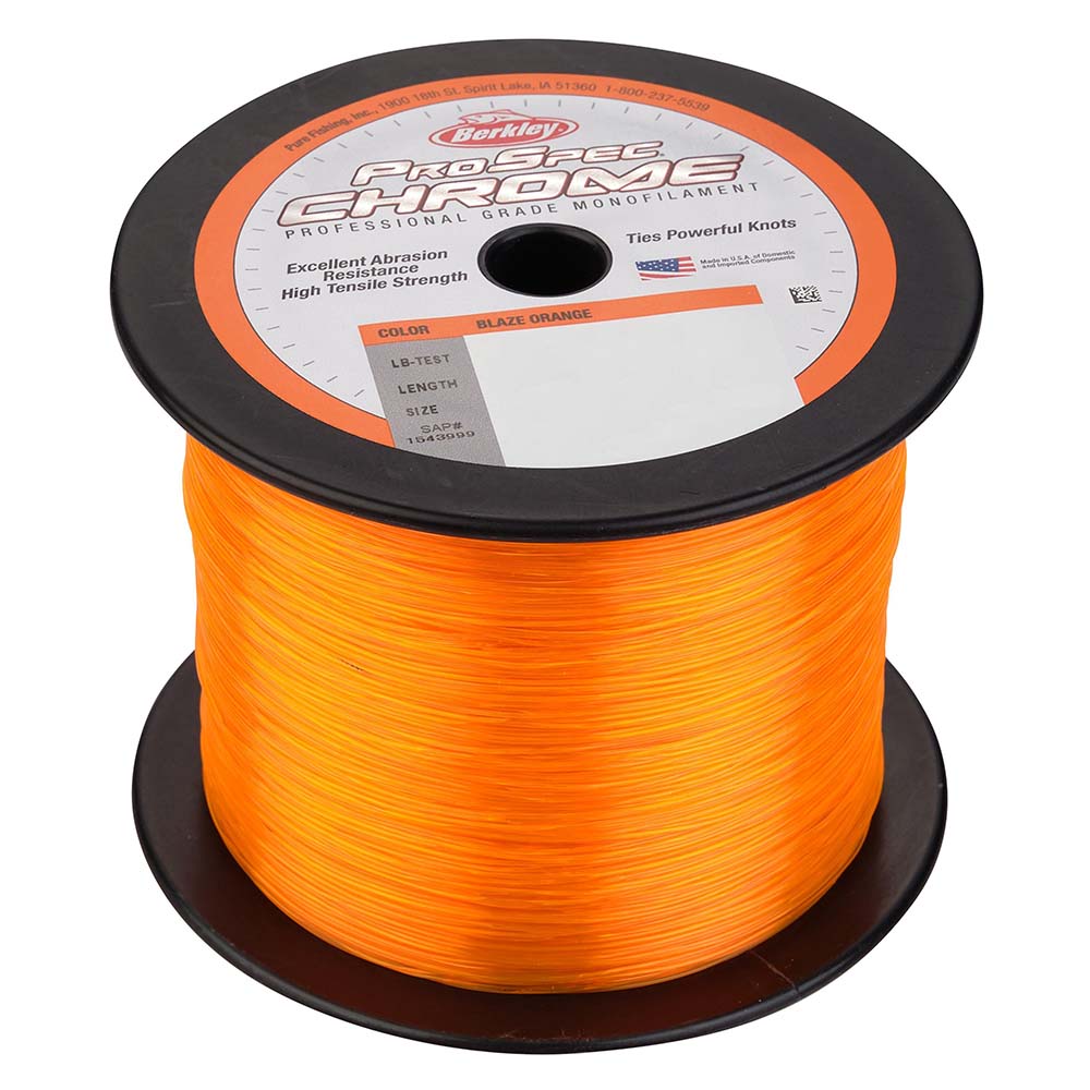 Berkley ProSpec Chrome Blaze Orange Microfilament 10lb 1000 yds PSC1B1080