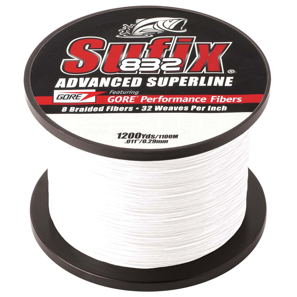 Sufix 832 Advanced Superline Braid 30lb Ghost 1200 yds