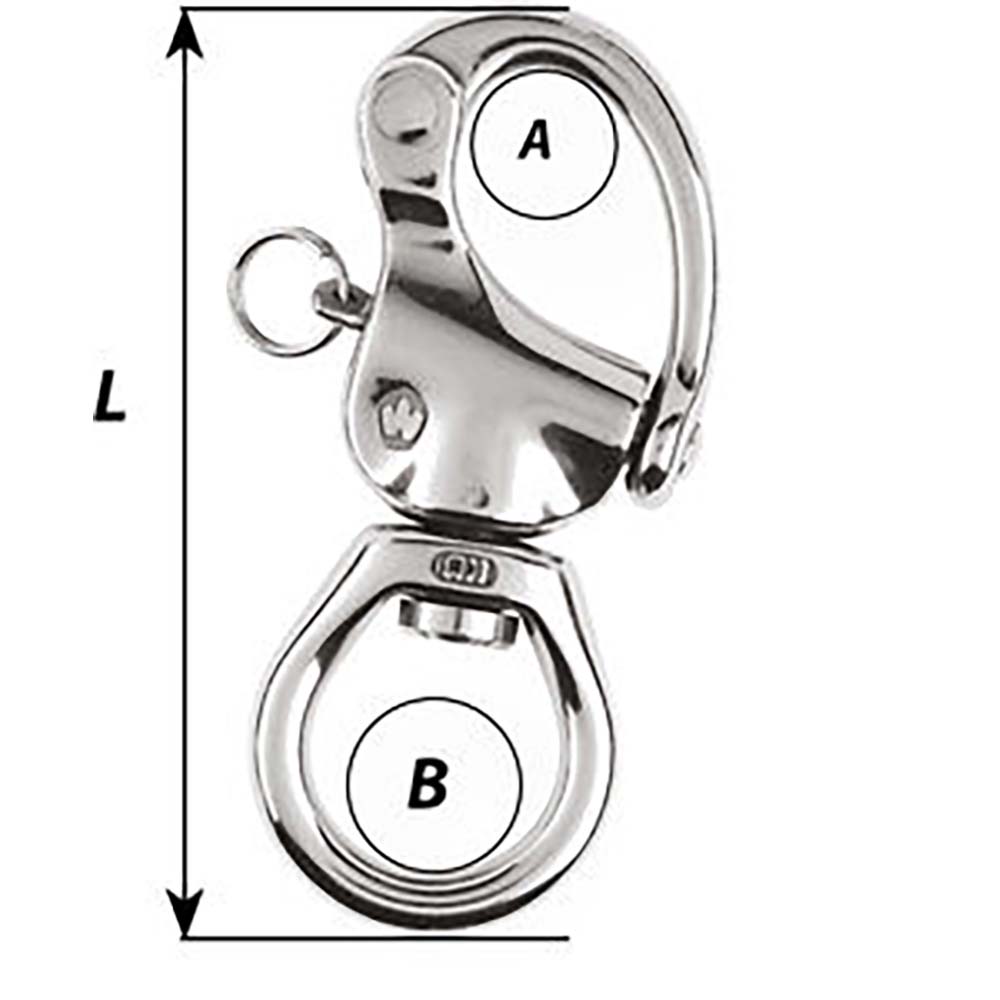 Wichard HR Snap Shackle Large Bail Length 105mm