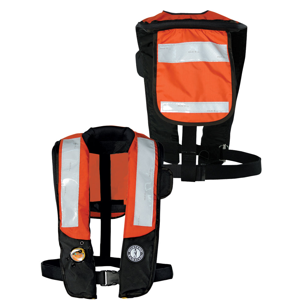 Mustang HIT Inflatable PDF wSOLAS Reflective Tape OrangeBlack AutomaticManual