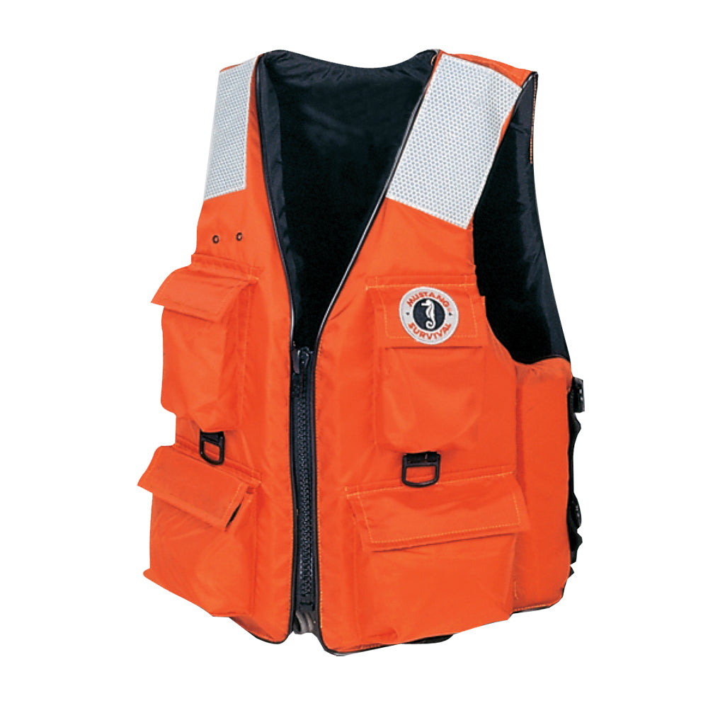 Mustang 4Pocket Flotation Vest Orange XXL