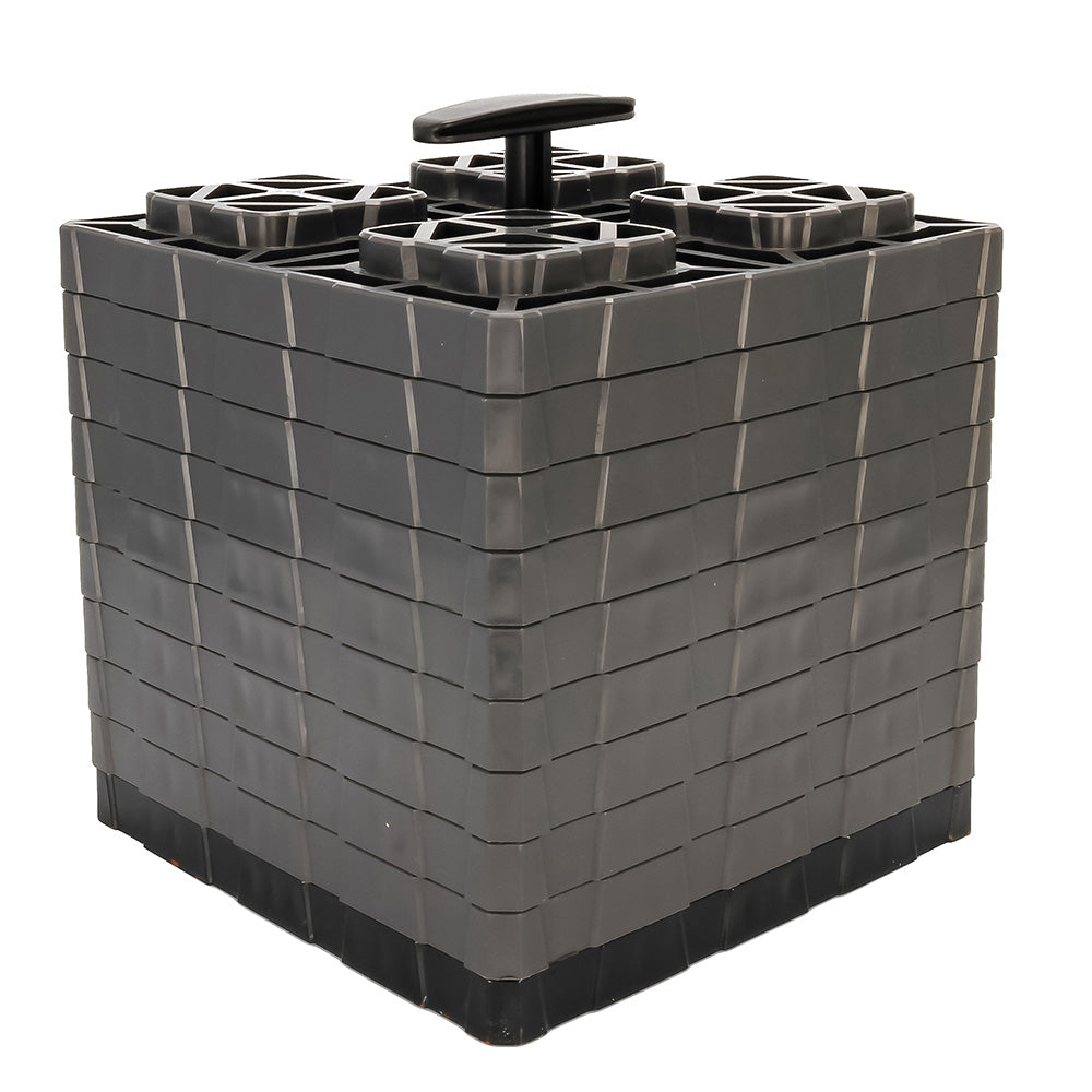 Camco FasTen Leveling Blocks XL wTHandle 2x2 Grey 10Pack