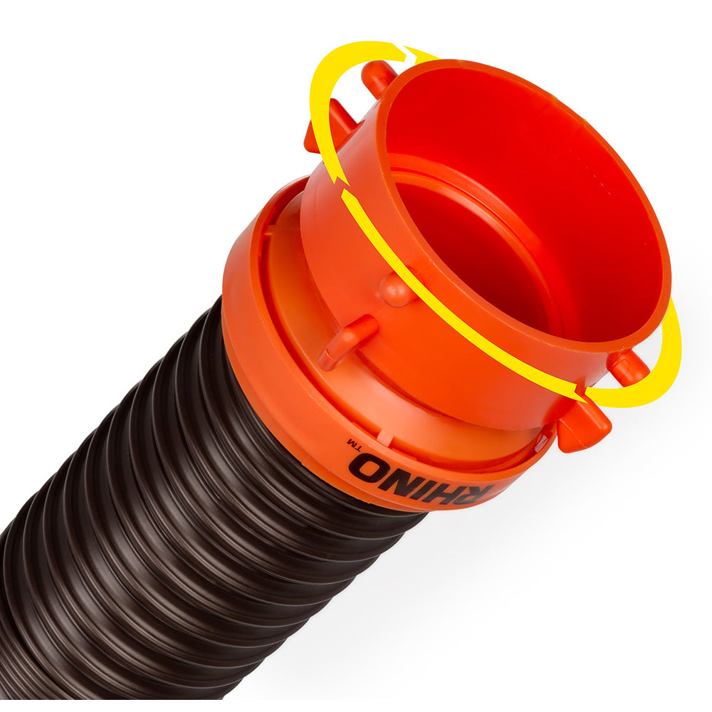 Camco RhinoFLEX 10 Sewer Hose Extension wSwivel Bayonet Lug