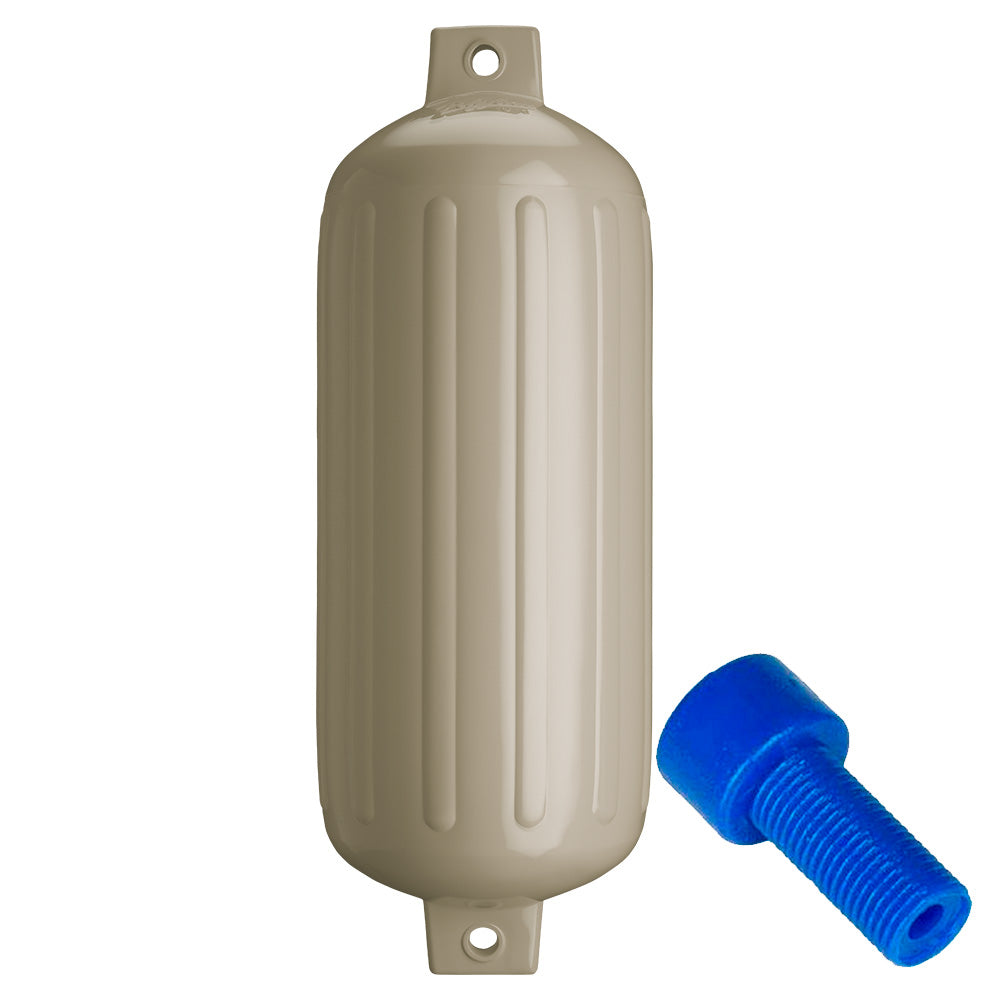 Polyform G6 Twin Eye Fender 11 x 30 Sand wAdapter