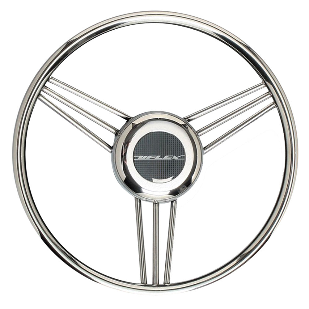 Uflex V27 138 Steering Wheel Stainless Steel Grip Spokes