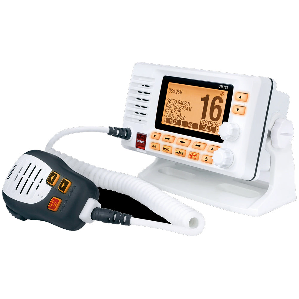 Uniden UM725 Fixed Mount Marine VHF Radio White