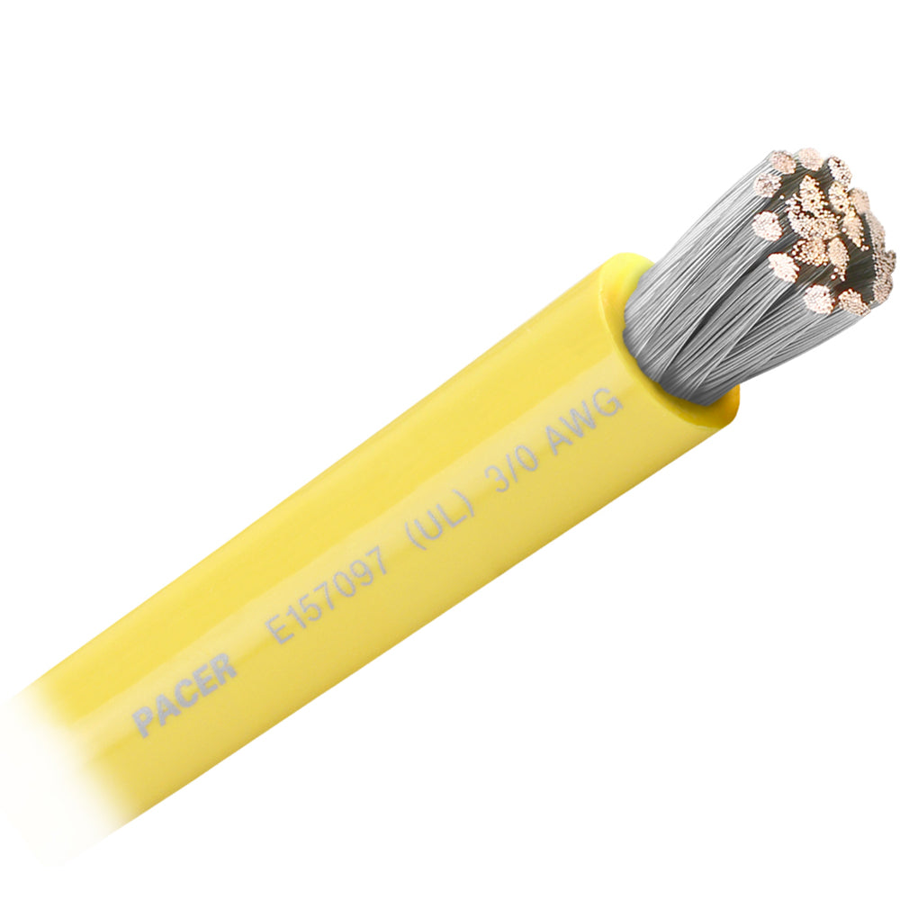 Pacer Yellow 30 AWG Battery Cable Sold By The Foot