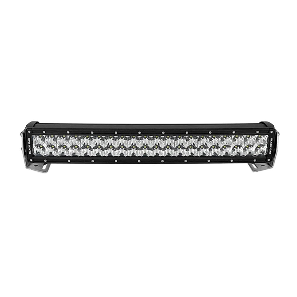 Black Oak Pro Series 30 Curved Double Row 20 LED Light Bar Combo Optics Black Housing