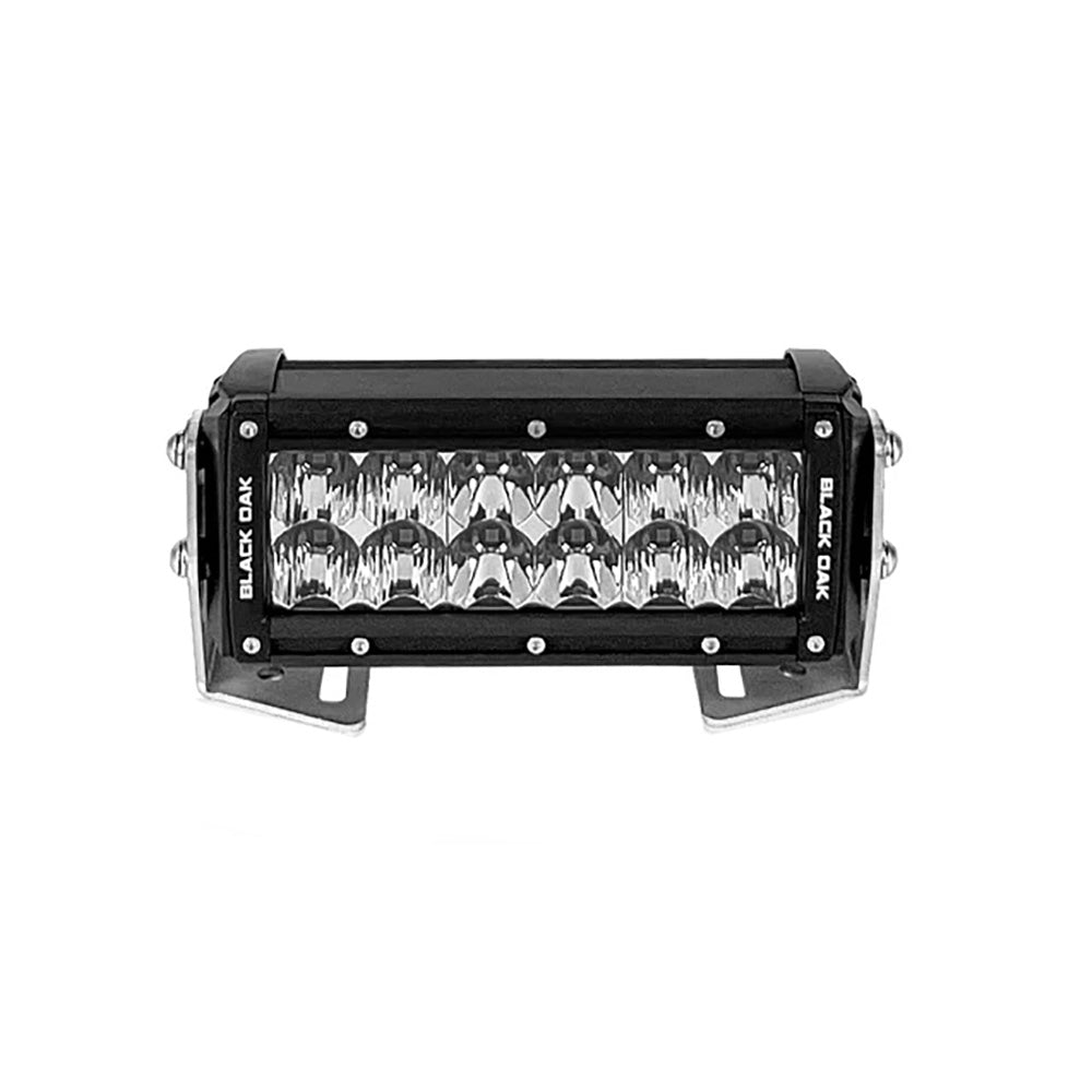 Black Oak Pro Series 30 Double Row 6 LED Light Bar Combo Optics Black Housing