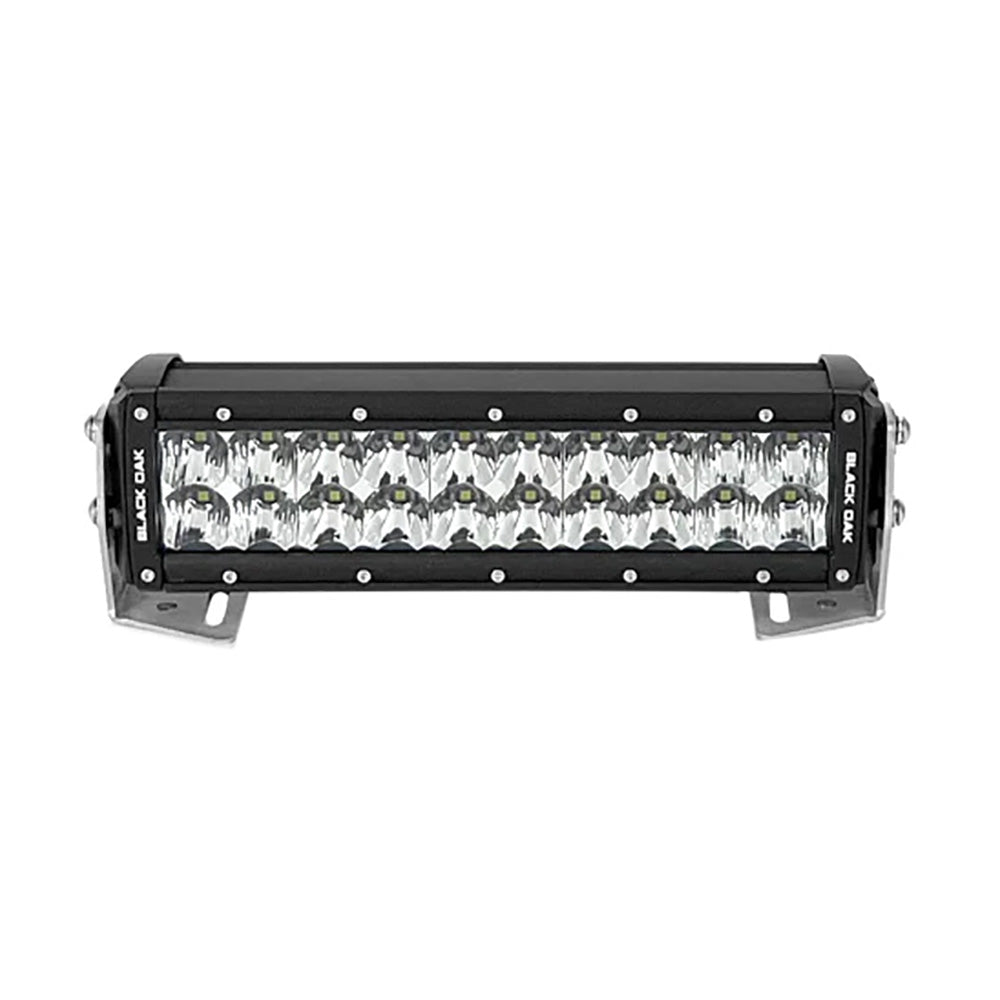 Black Oak Pro Series 30 Double Row 10 LED Light Bar Combo Optics Black Housing