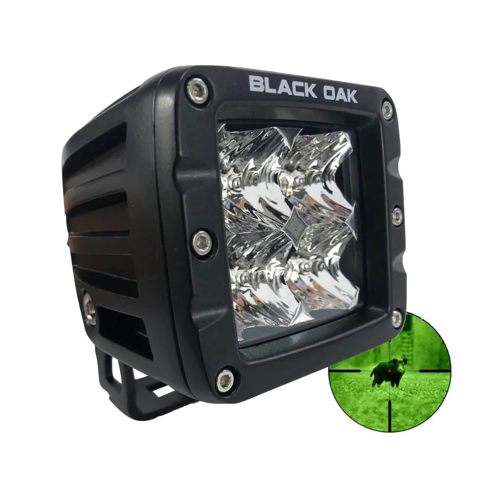 Black Oak Pro Series 30 2 850nm Infrared Pod Light Flood Optics Black Housing