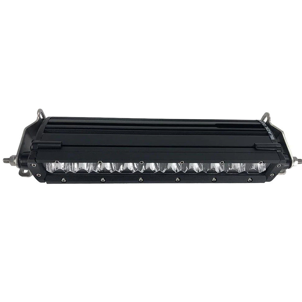 Black Oak 10 Single Row LED Light Bar Combo Optics Black Housing Pro Series 30