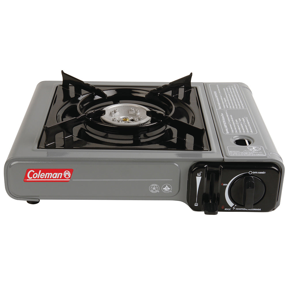 Coleman Table Top 1 Burner Butane Camping Stove Grey