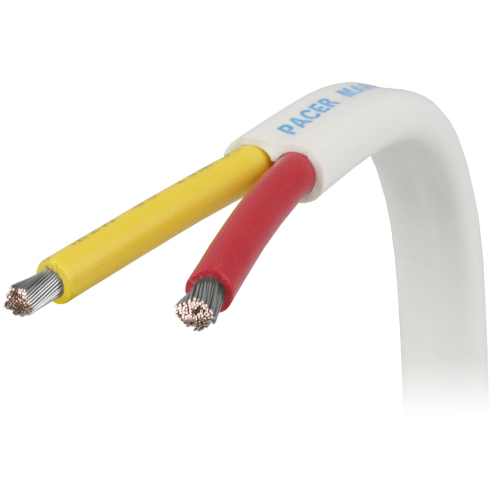 Pacer 122 AWG Safety Duplex Cable Flat Cable RedYellow Sold By The Foot