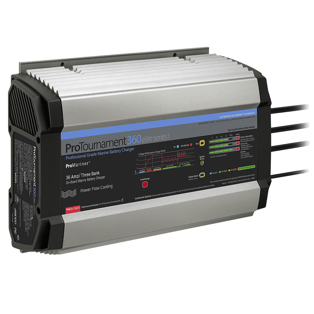 ProMariner ProTournament 360 Elite Series3 3Bank OnBoard Marine Battery Charger