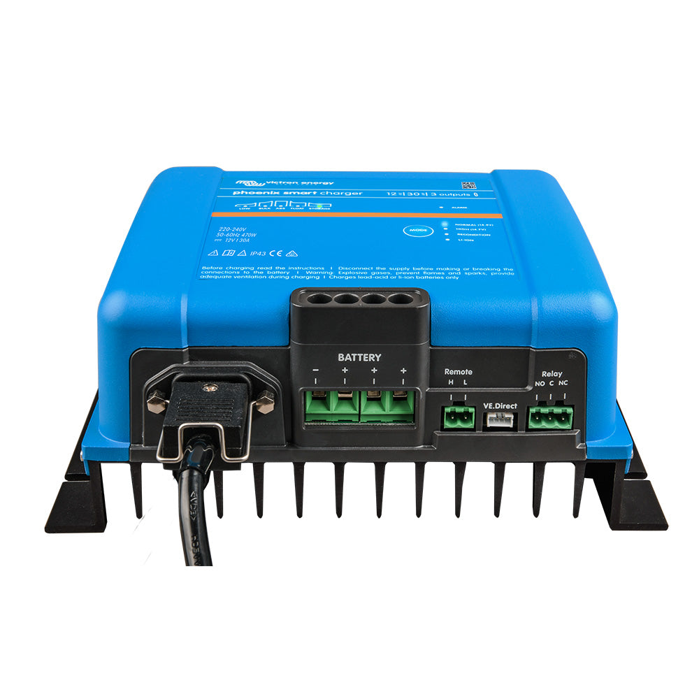 Victron Phoenix Smart IP43 Charger 1230 3 120240VAC Requires 515P Mains Cord