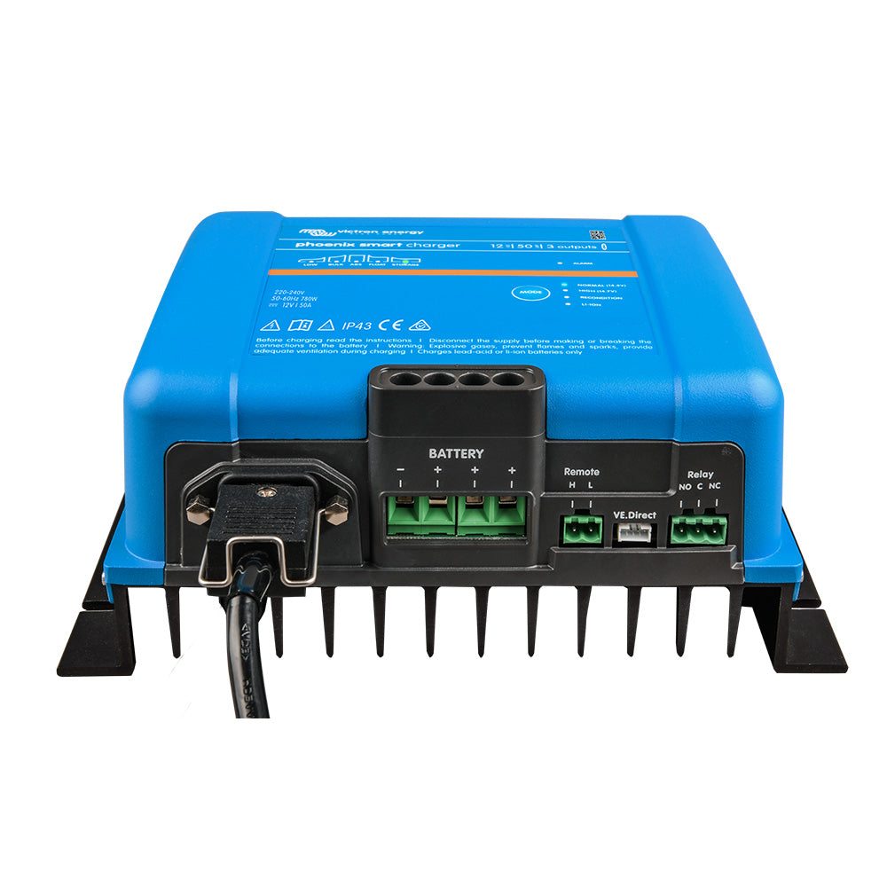 Victron Phoenix Smart IP43 Charger 1250 3 120240VAC Requires 515P Mains Cord
