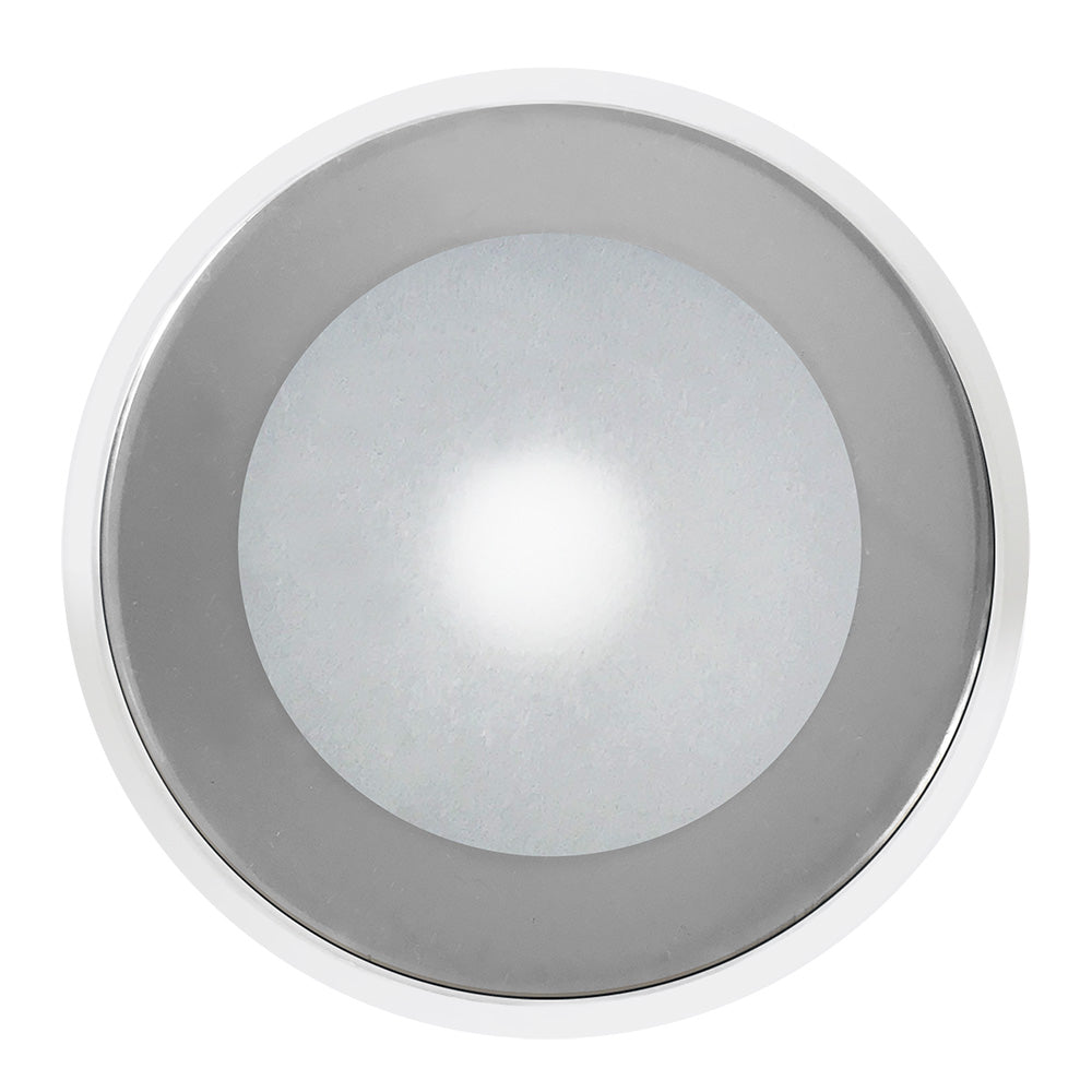 ShadowCaster DLX Series Down Light White Housing RGB Chrome Bezel