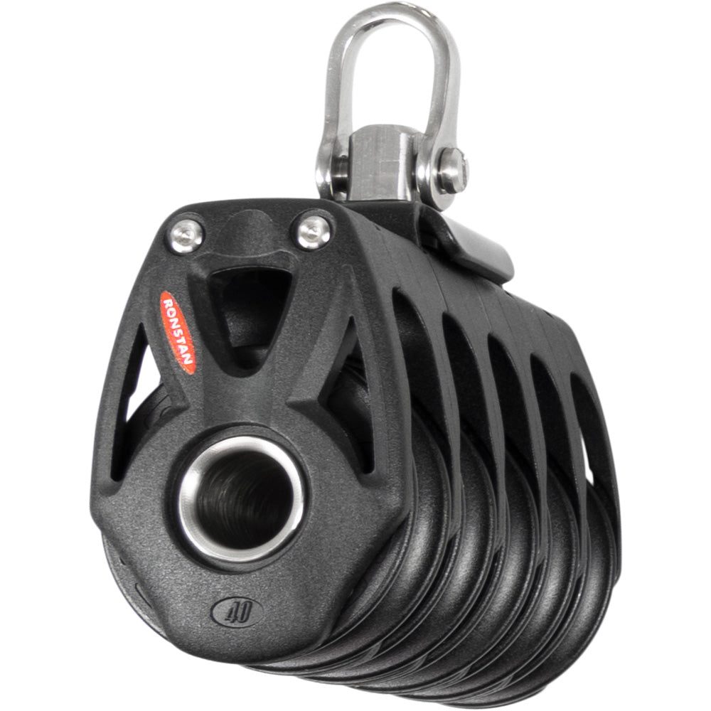 Ronstan Series 40 Orbit BB Quin Block wSwivel Shackle